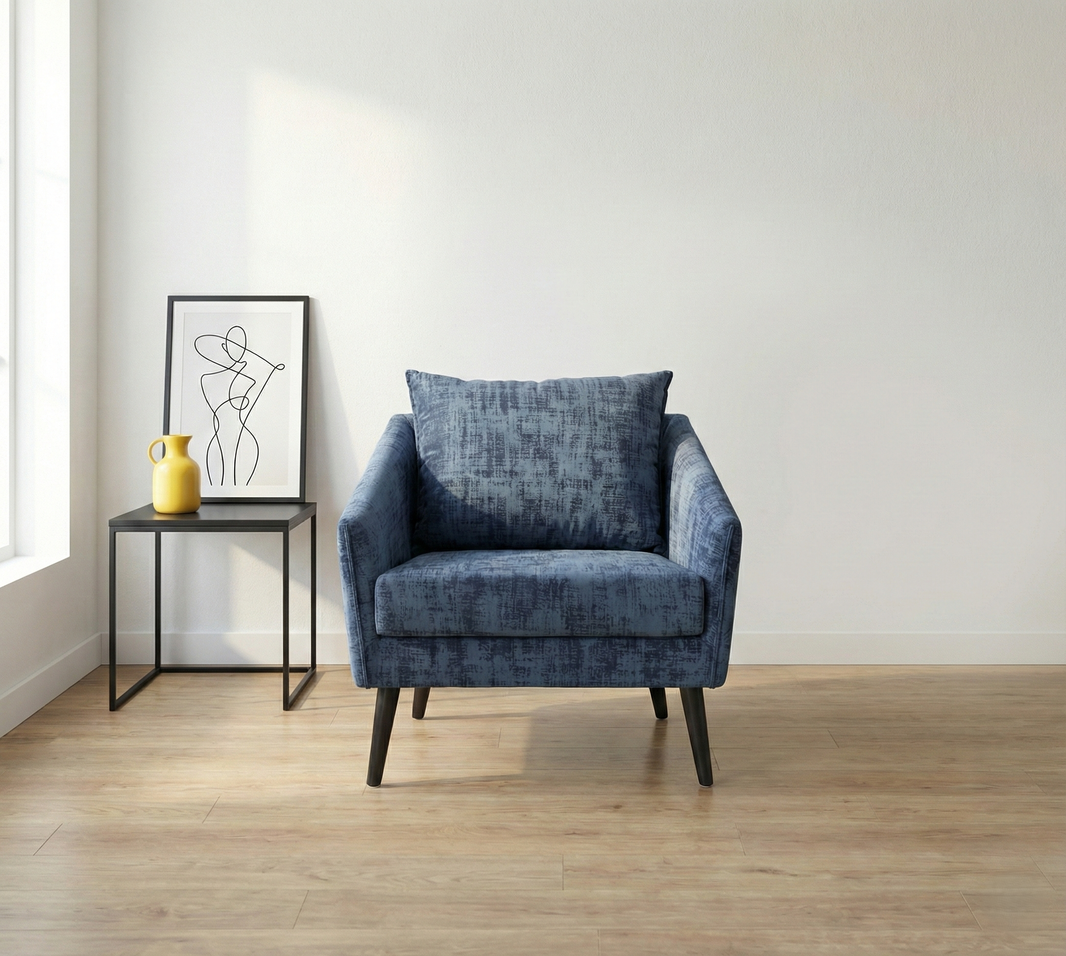 Eleganza Blue Mist Single Seater Chair
