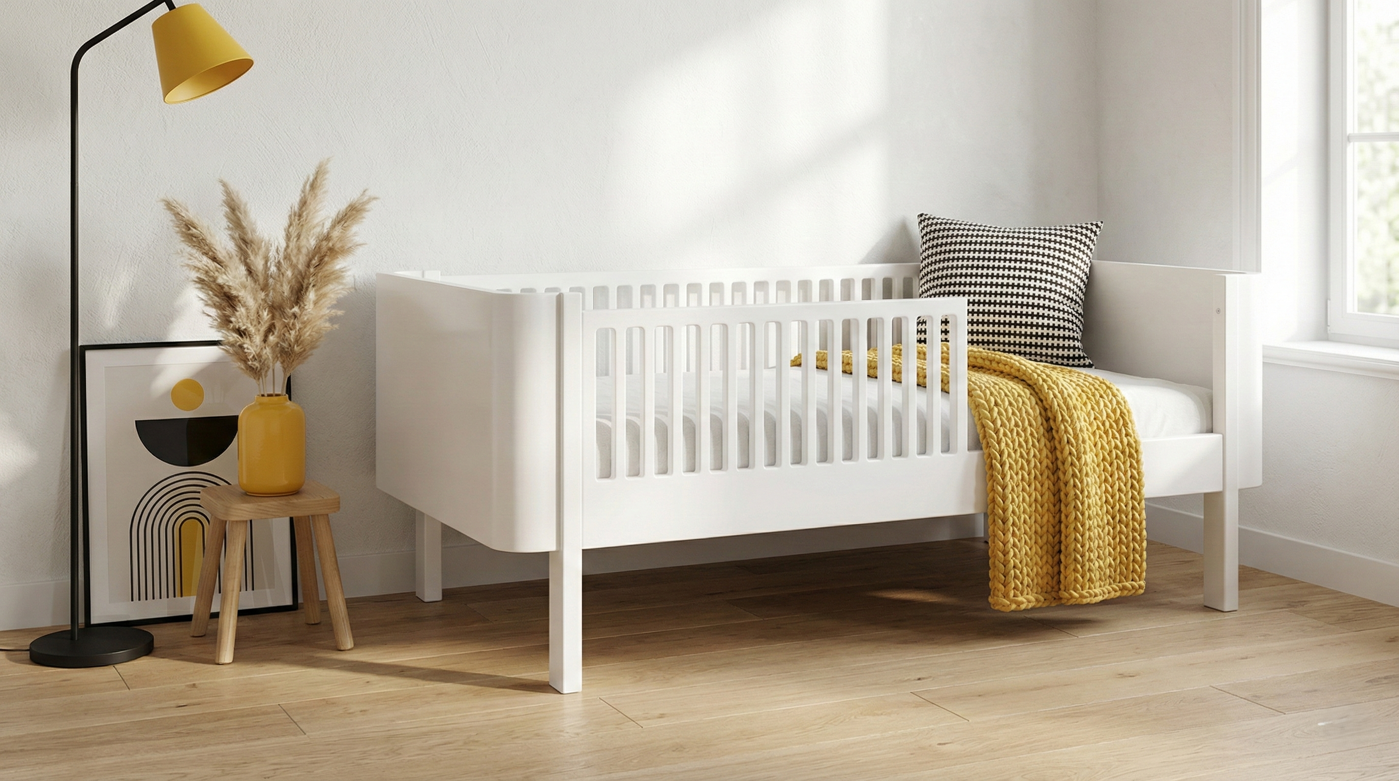The Arrondi Bed - Perfect Transition Bed with Safety Rails