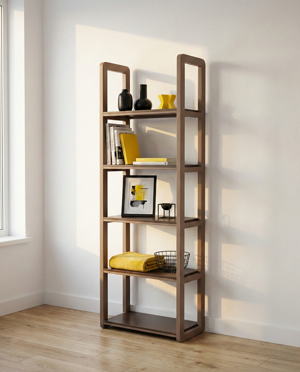 Kale Bookshelf - Open-Frame Architectural Design