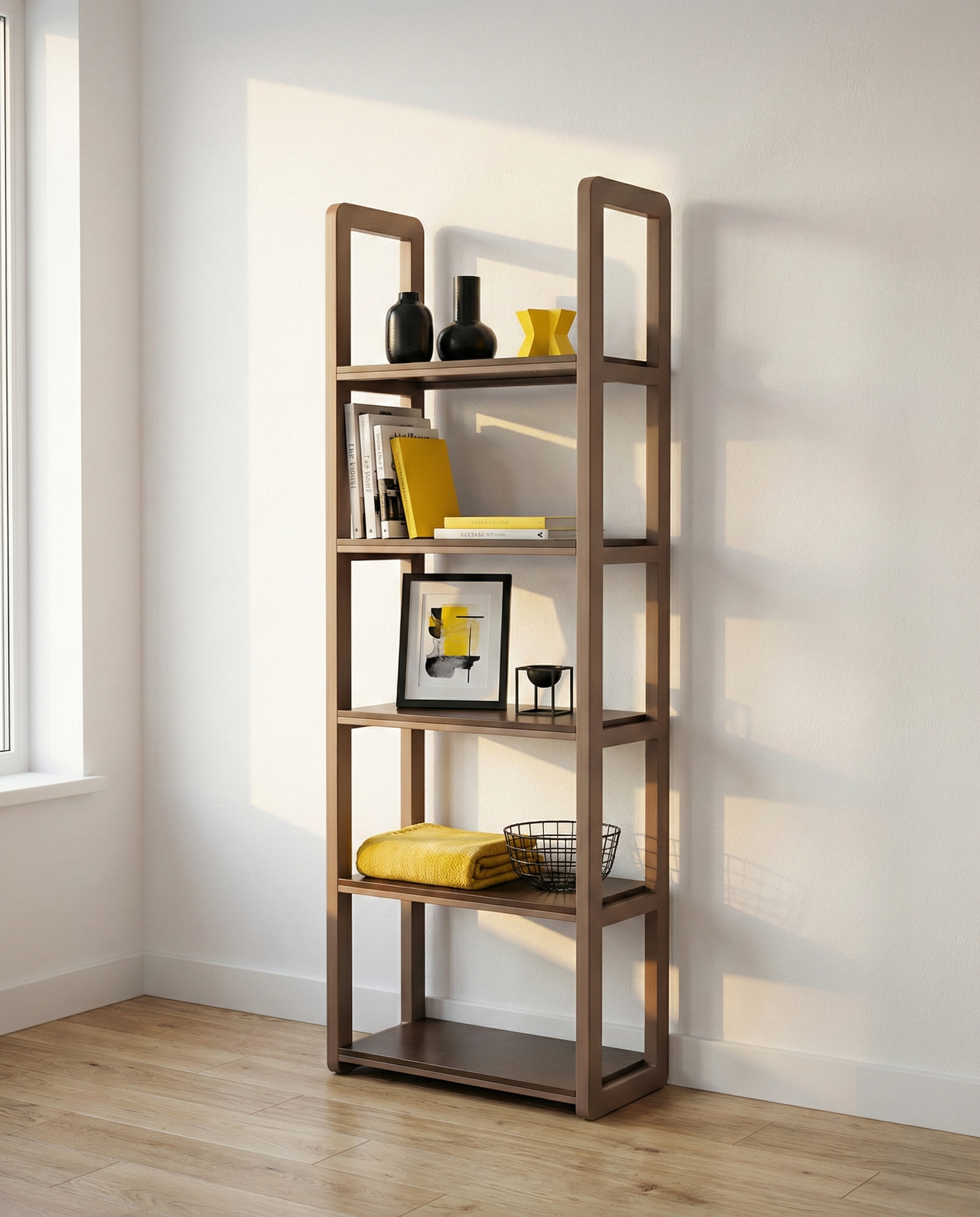 Kale Bookshelf - Open-Frame Architectural Design