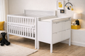 Malacca Crib & Changer - Folding Bar with Attached Station