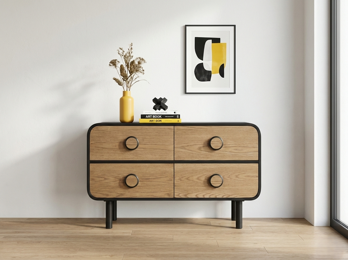 The Vintage Console - Mid-Century Modern Entryway Table