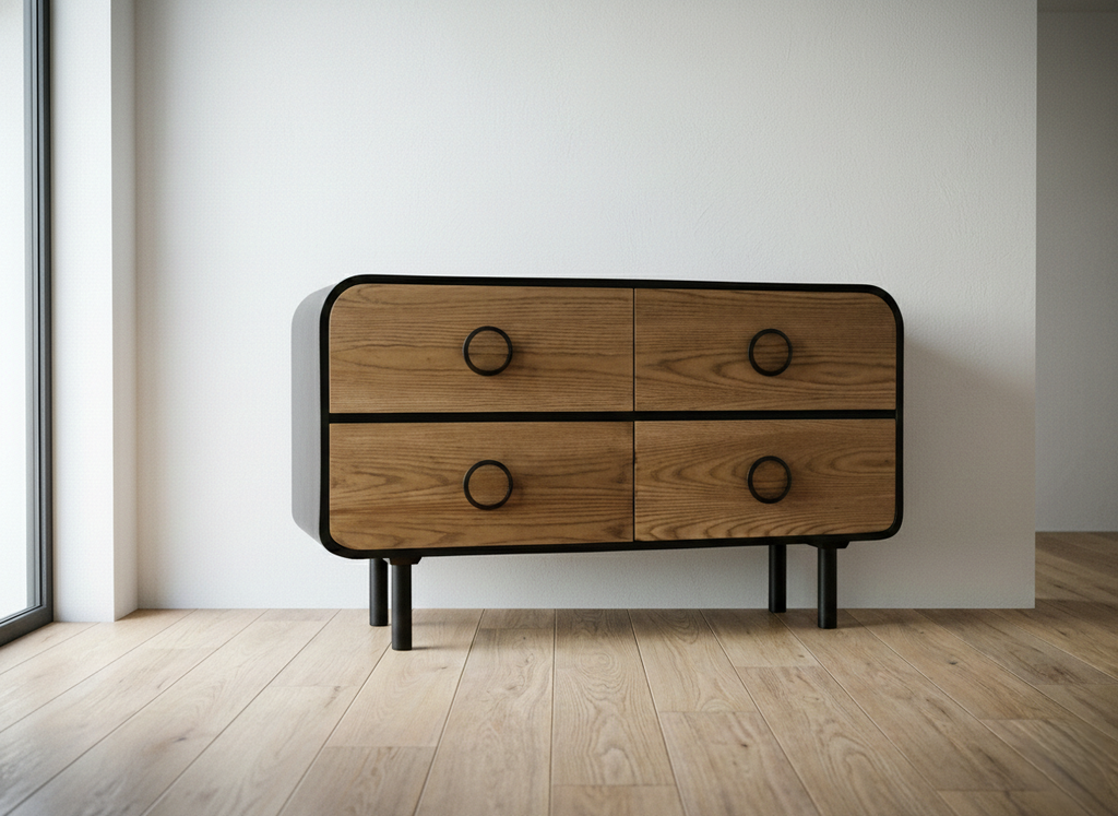 The Vintage Console - Mid-Century Modern Entryway Table