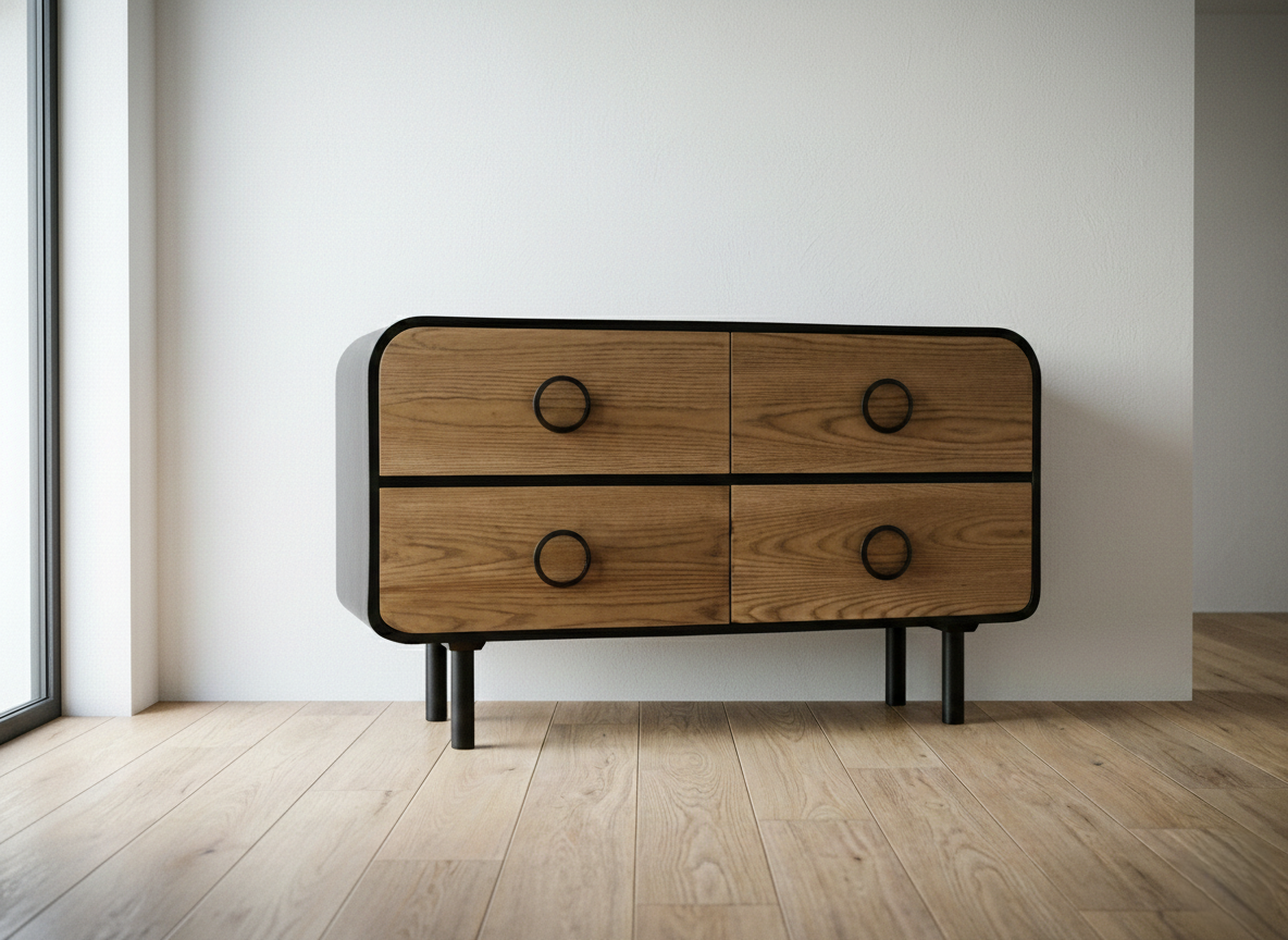The Vintage Console - Mid-Century Modern Entryway Table