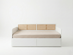 The Wicker Bed - Hand-Woven Canework Daybed & Dual-Purpose Guest Sofa