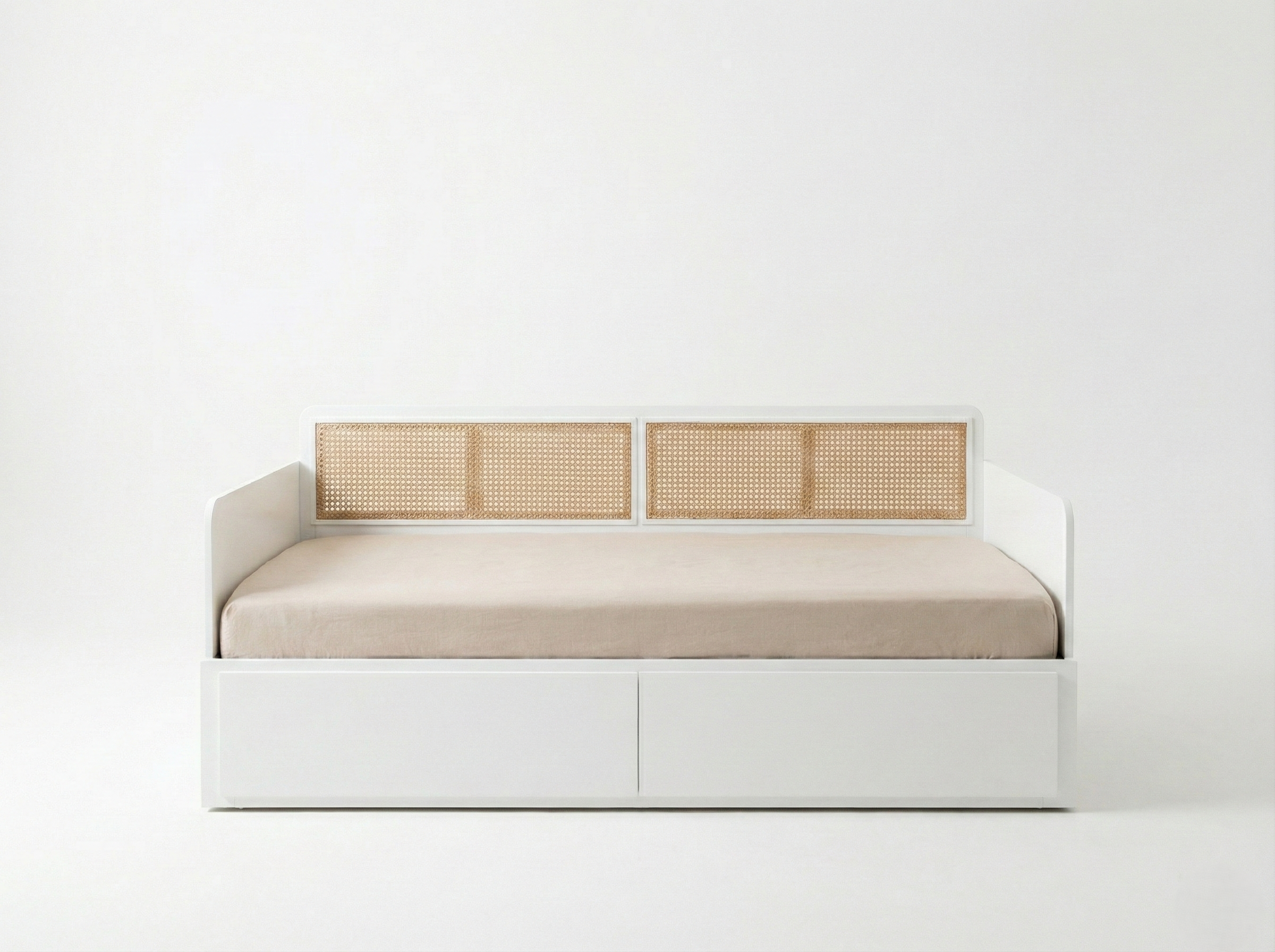 The Wicker Bed - Hand-Woven Canework Daybed & Dual-Purpose Guest Sofa